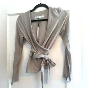 NWT Susanna Monoco Wrap Top